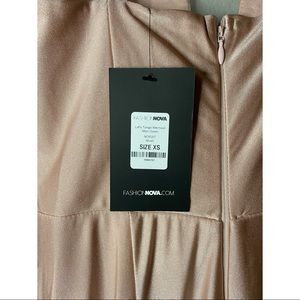 Let’s tango mermaid maxi gown color blush size XS